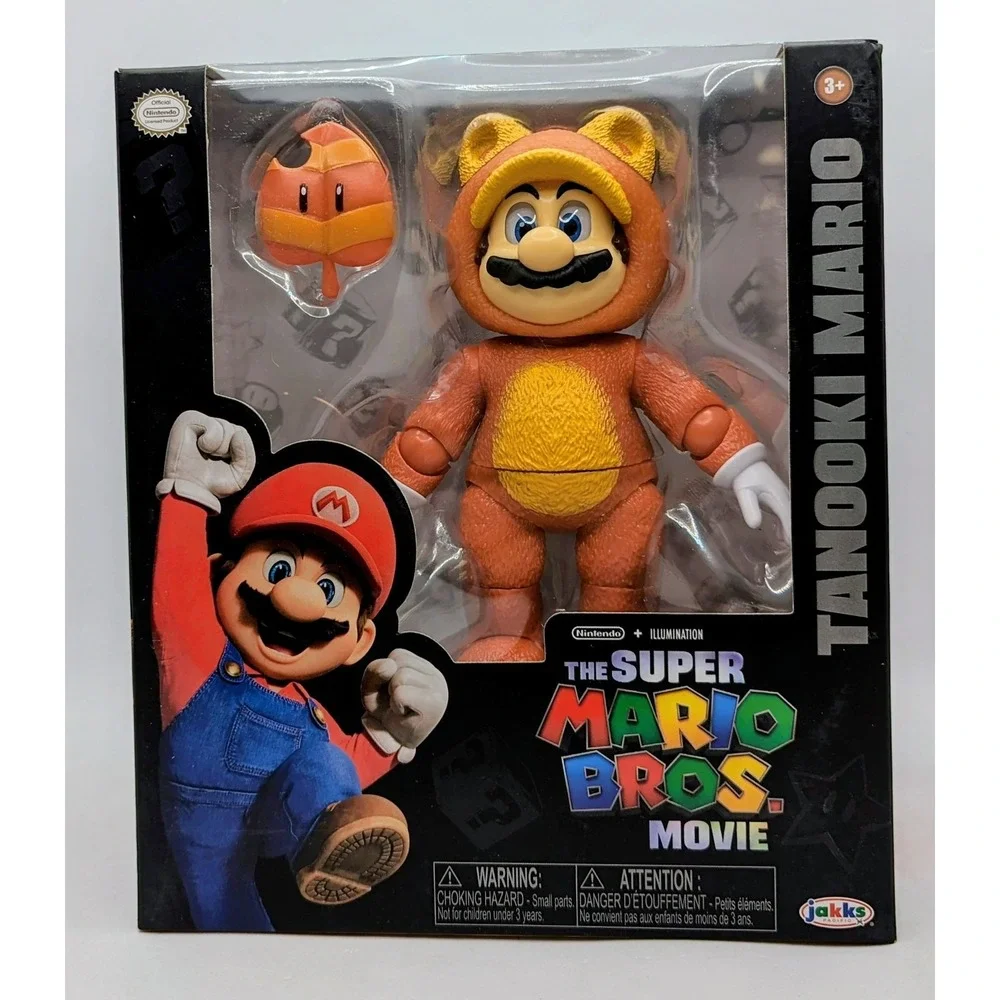 Jakks Pacific Nintendo Nintendo The Super Mario Bros. Movie Tanooki Mario Figure